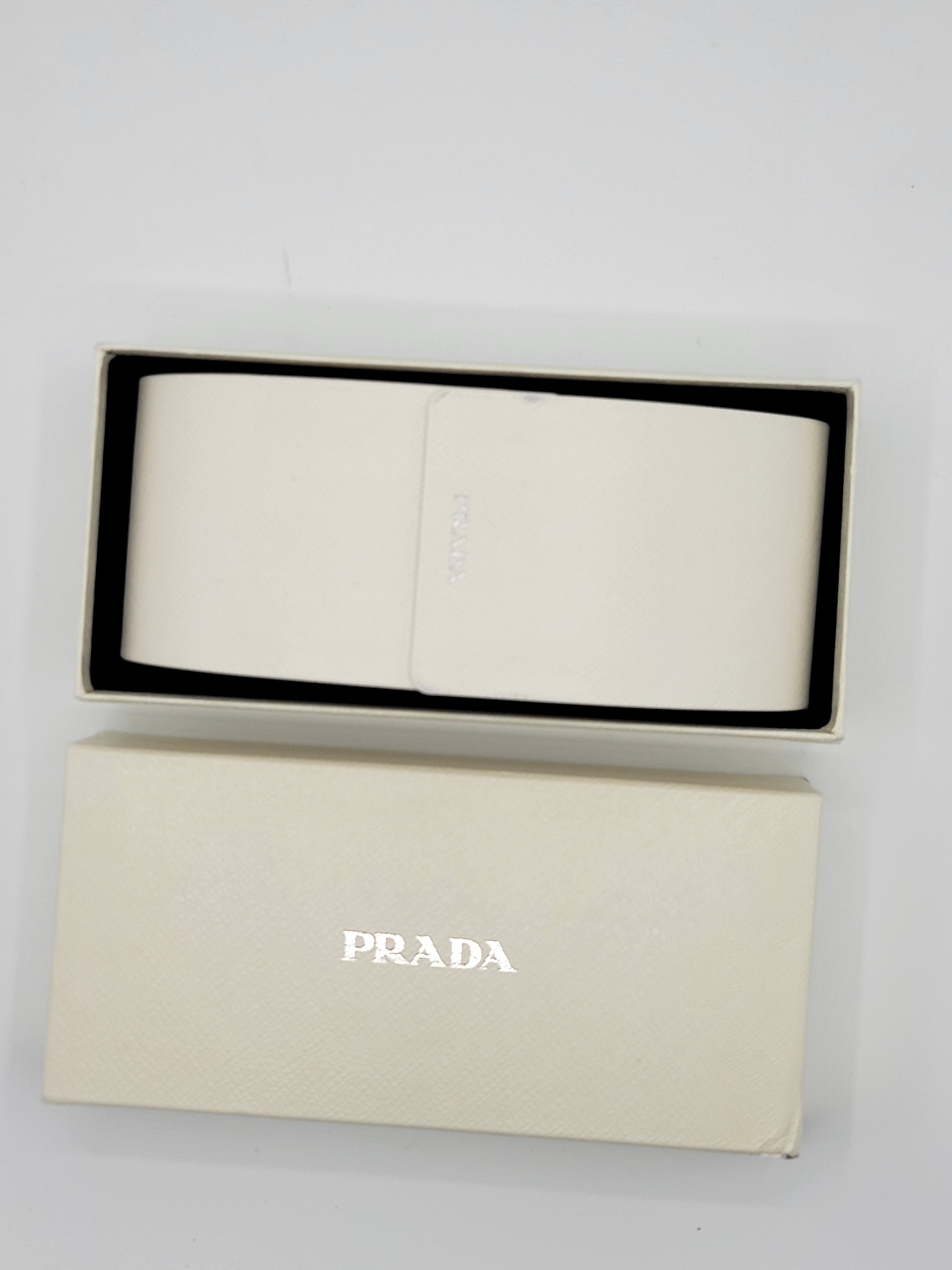 Prada Scultoreo Narrow Sunglasses in Black