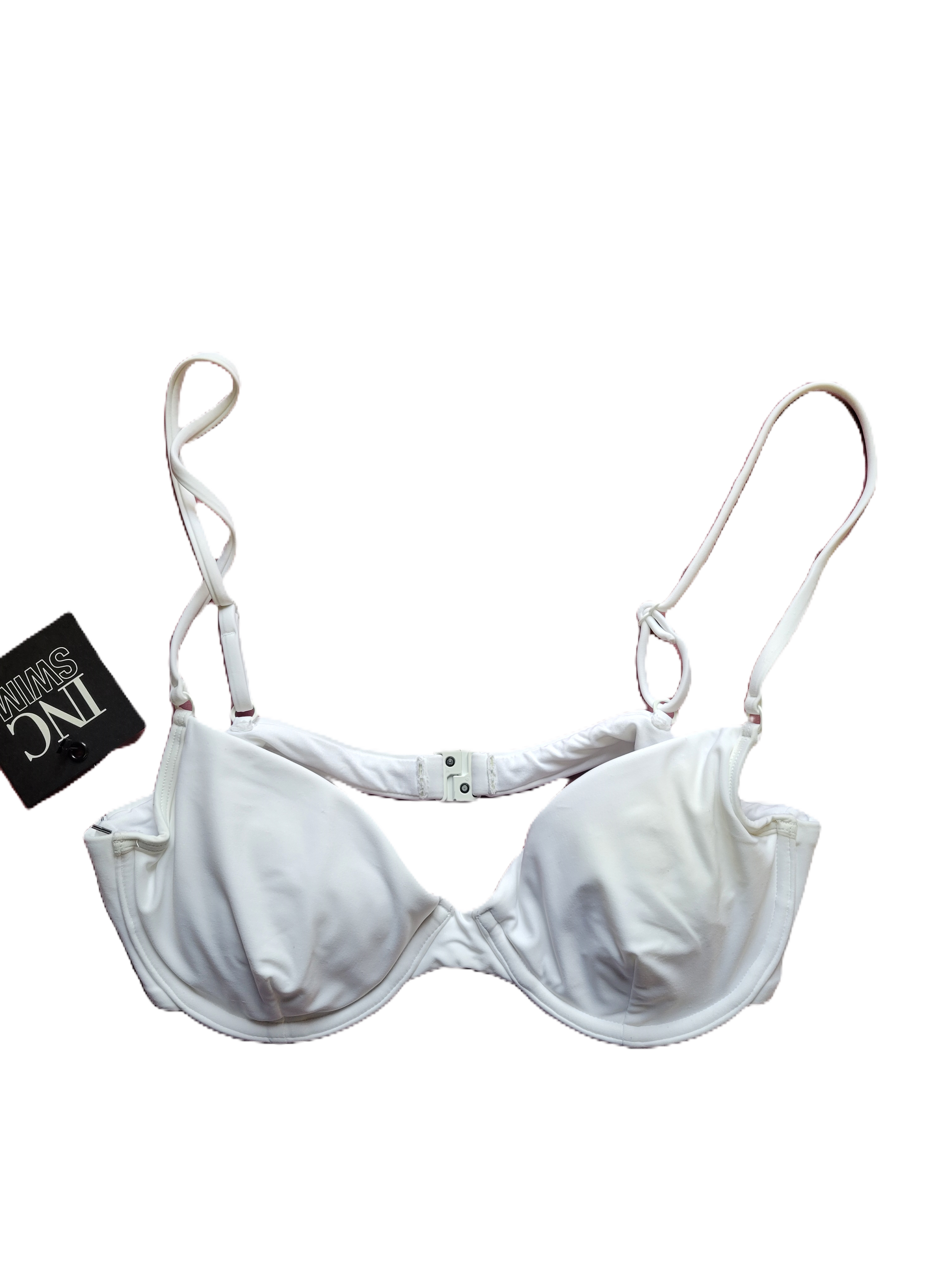 It's Now Cool The Underwire Bikini Top in White Size Medium