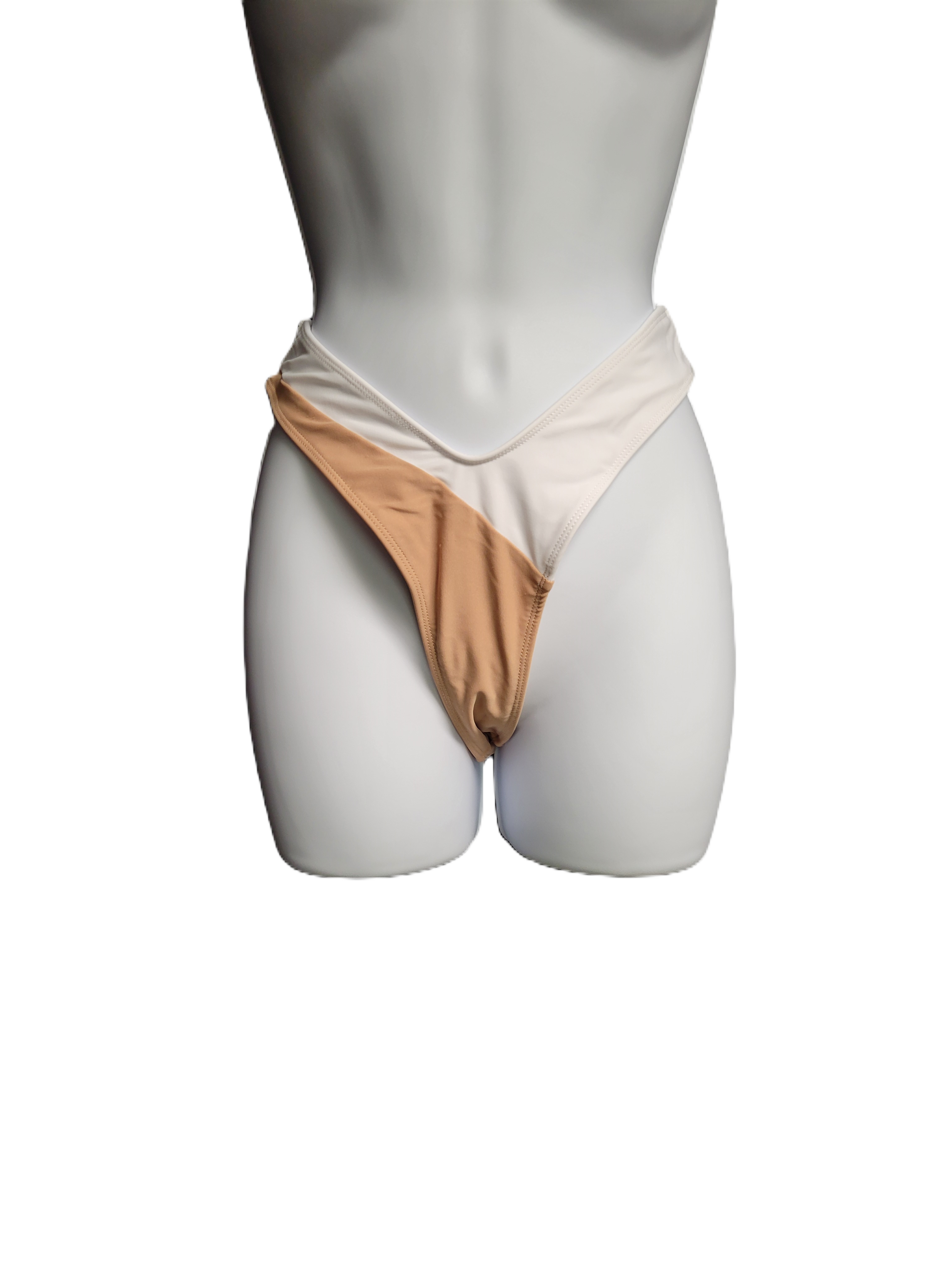 Camila Coelho Rumba Bottom in White & Nude Women's Size Medium