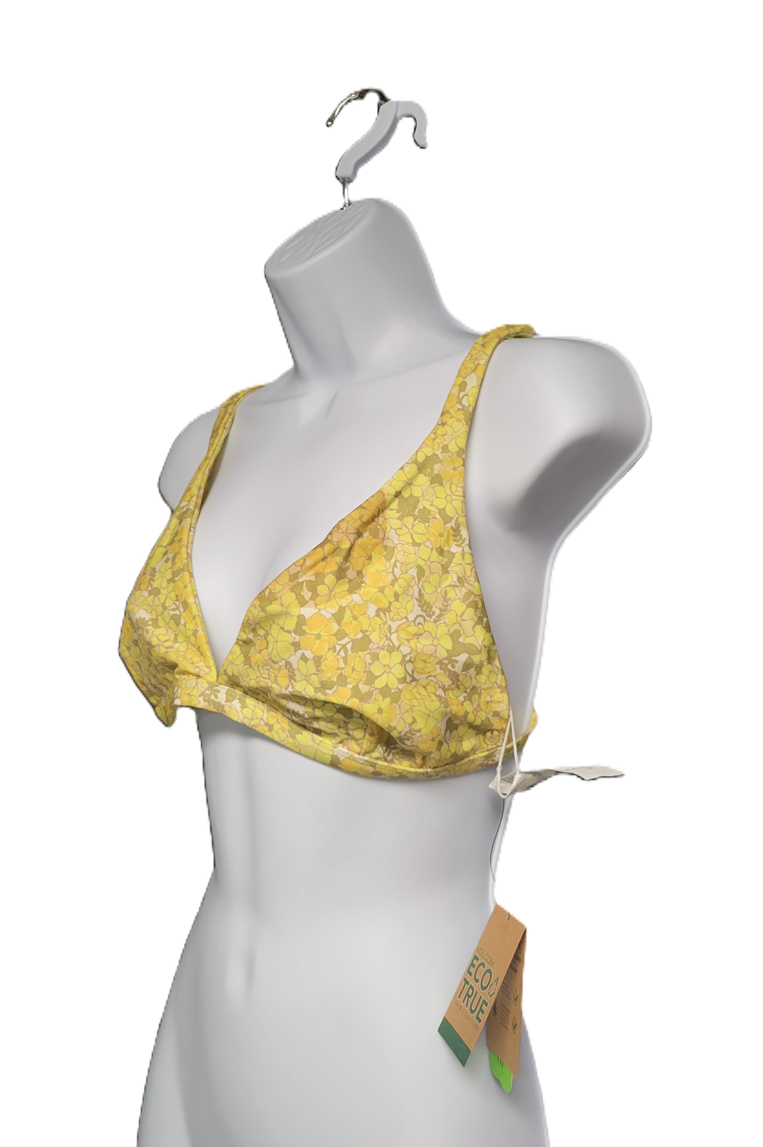 Volcom Everything Bud Halter in Citron Size Large