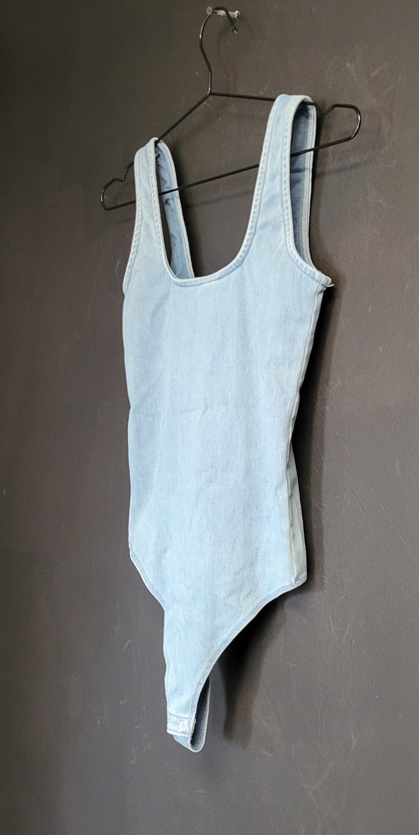 Good American Indigo Modern Tank Bodysuit in Indigo376 Size 0