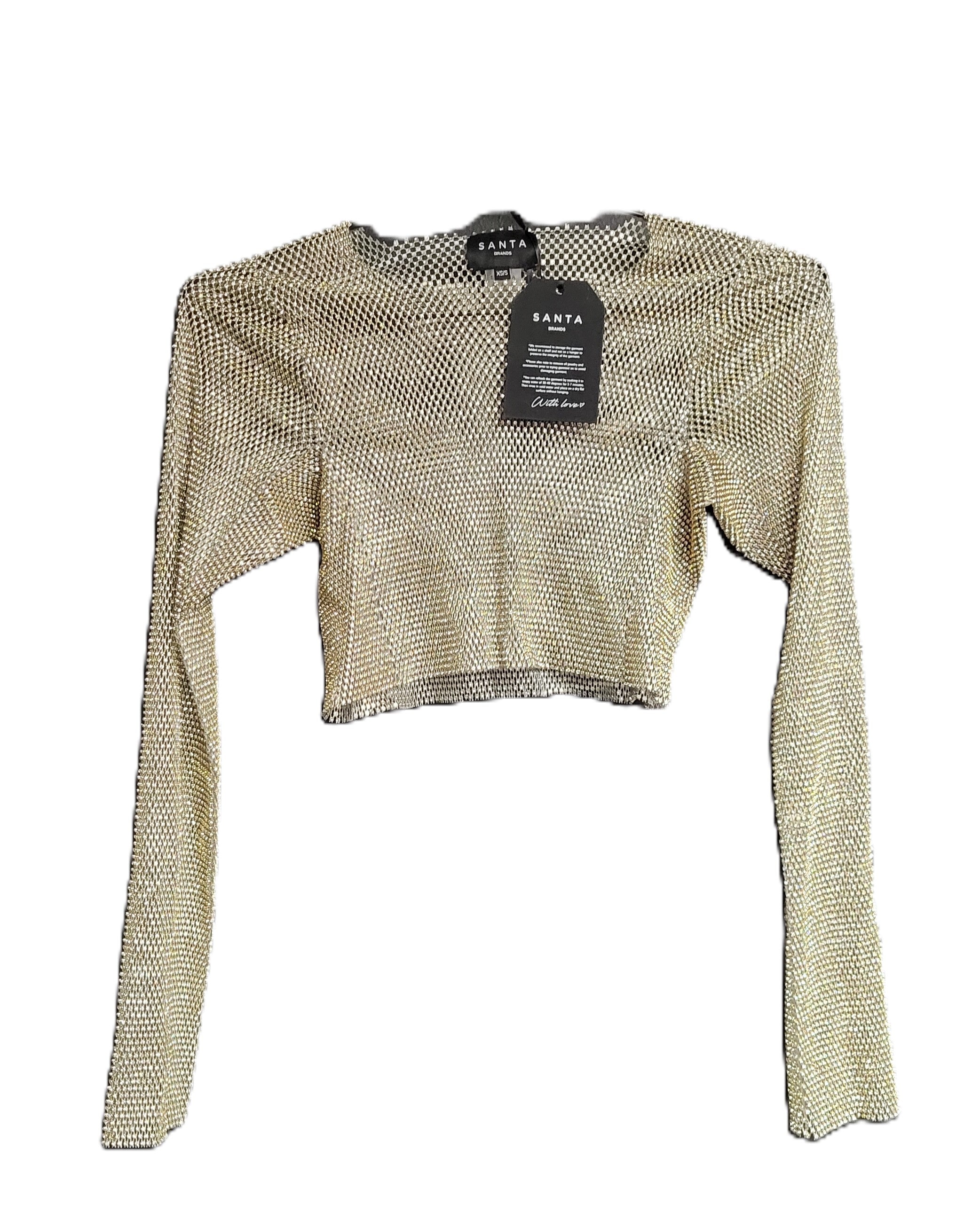 Santa Brands x REVOLVE Long Sleeve Crop Top in Golden Size XS/S