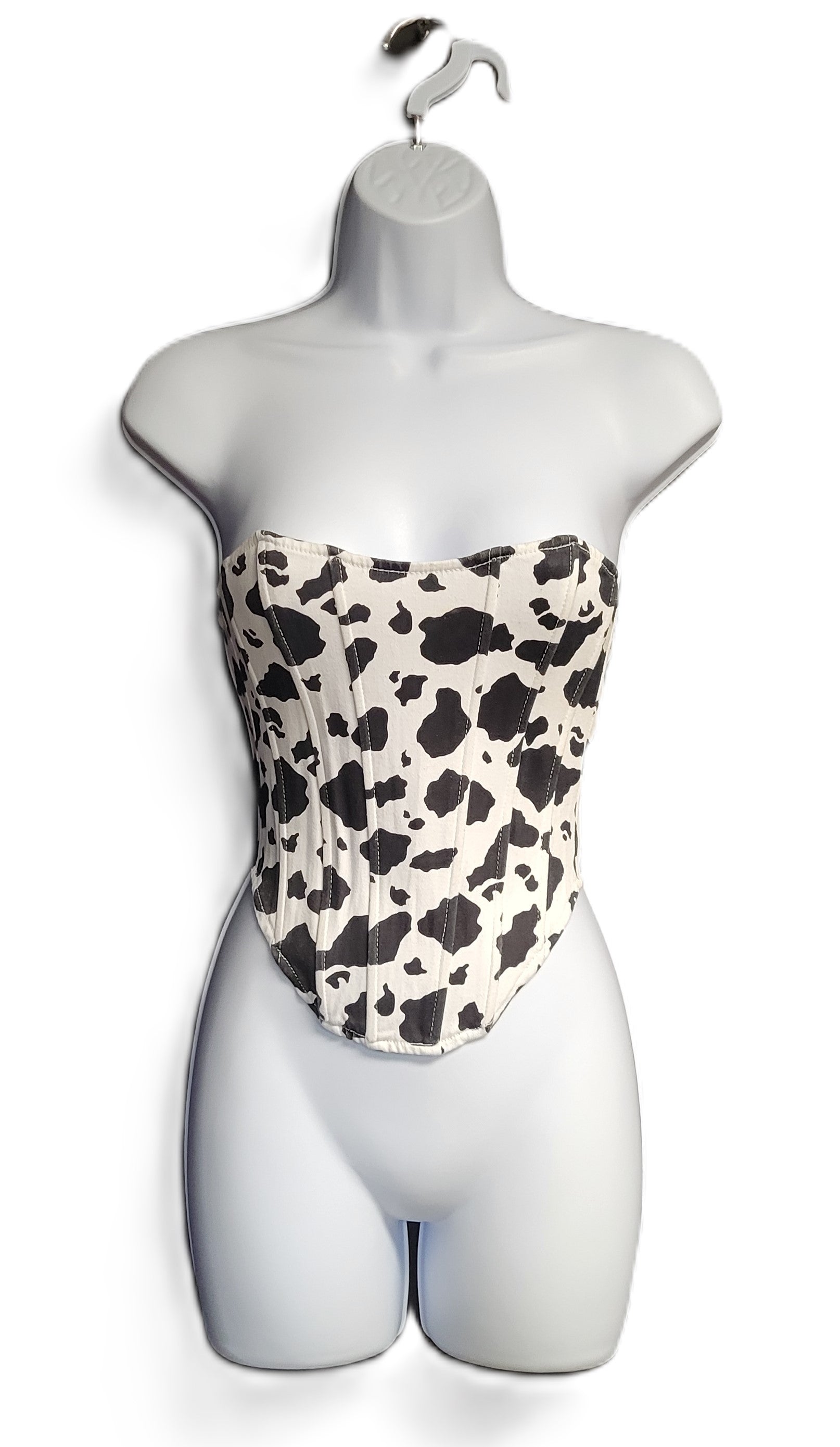 OW Collection Corset Top in Cow Print Size Small