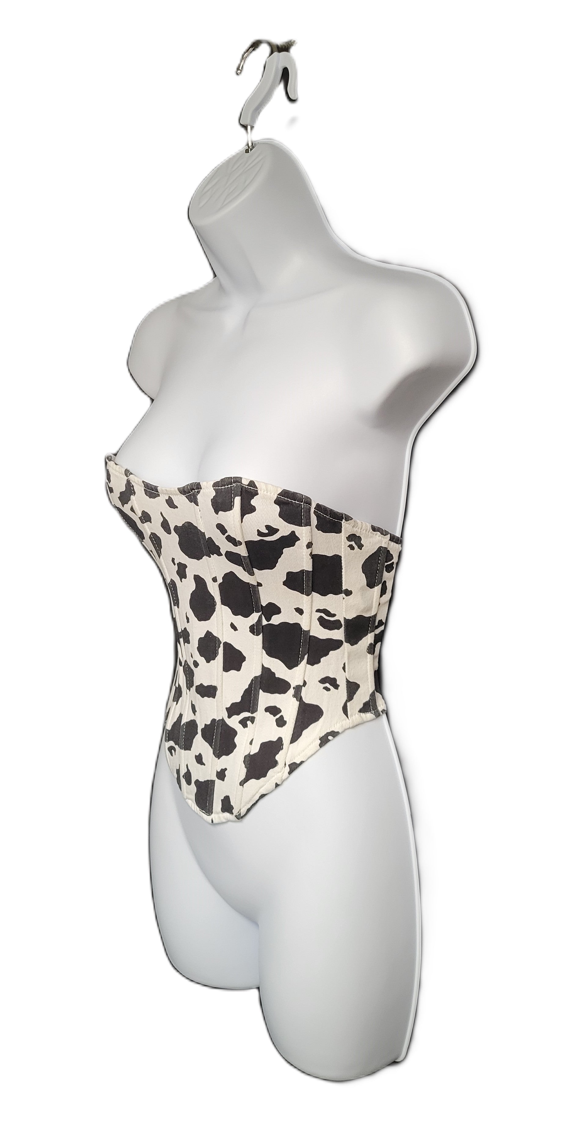 OW Collection Corset Top in Cow Print Size Small