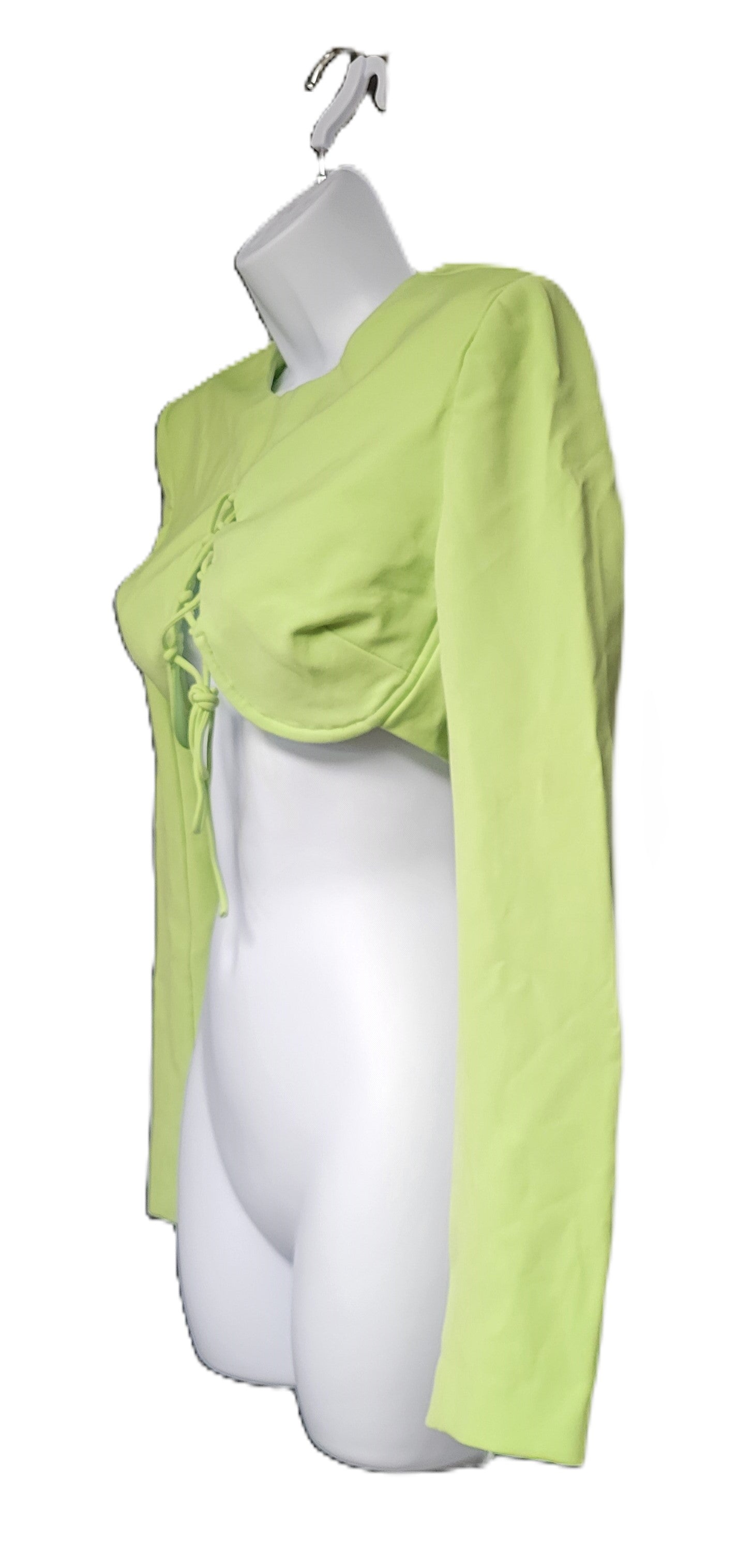 Camila Coelho Laken Crop Top in Celery Green Size Small