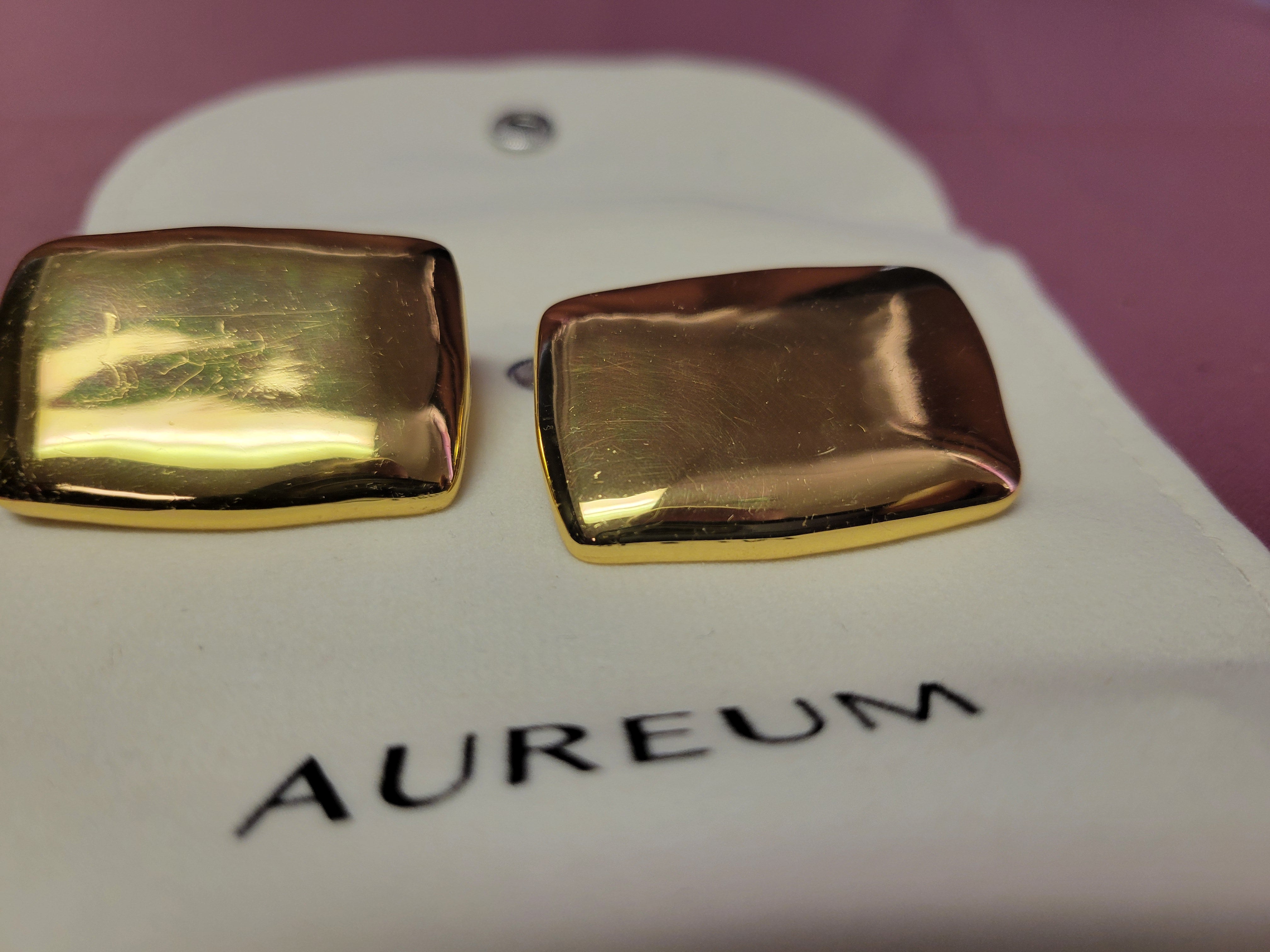 AUREUM Cait Earrings in 24k Gold Vermeil Size All