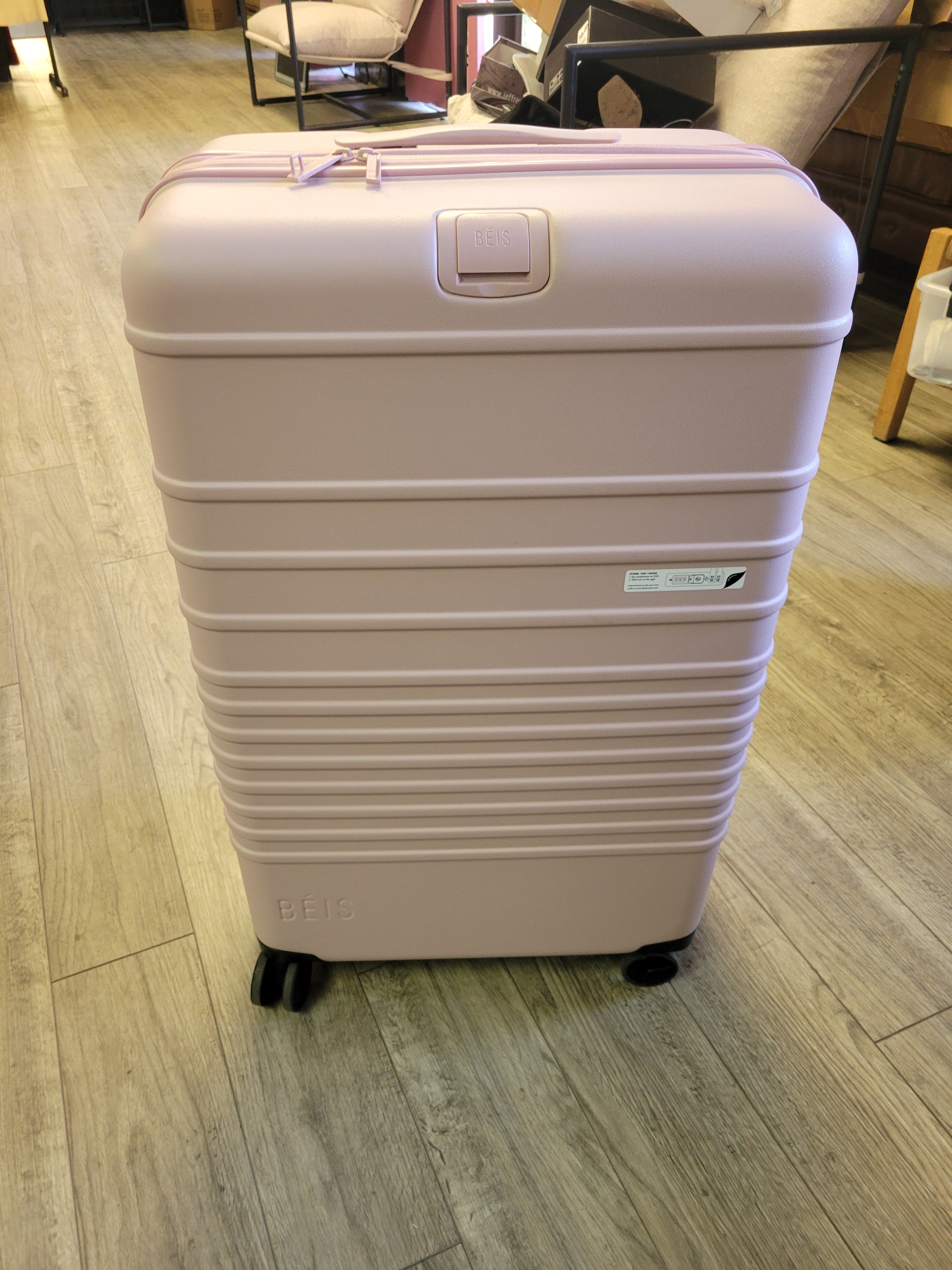 BEIS The 29" Check-In Roller in Atlas Pink