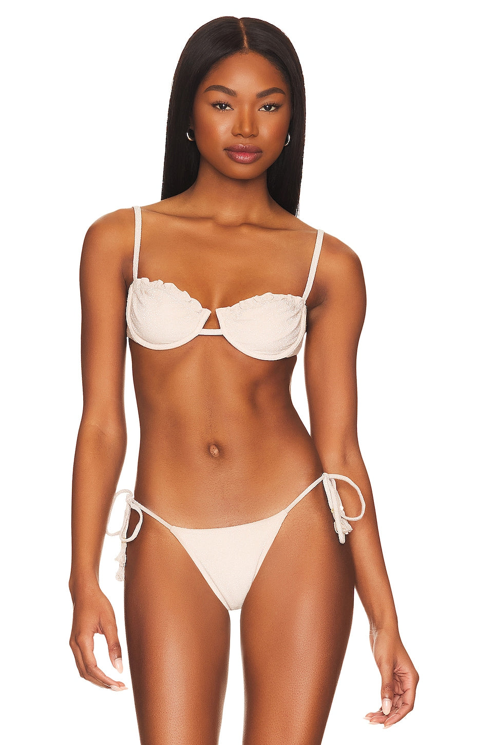 Bananhot Emelie Bikini Top in Ivory Size Medium