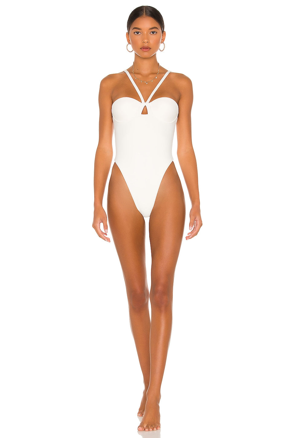 Camila Coelho Artika One Piece in Cream Size Small