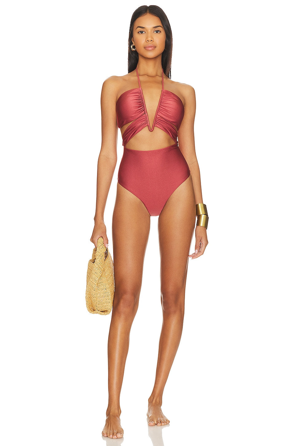 DEVON WINDSOR Cassidy One Piece in Rosewood Size Small