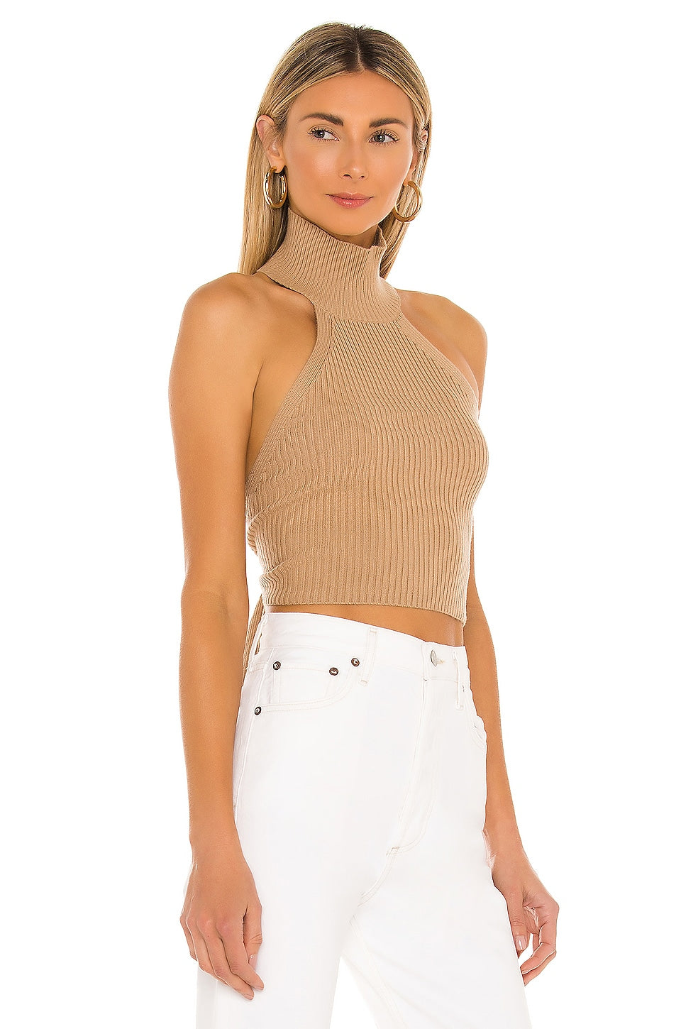 House of Harlow 1960 x REVOLVE Heather Halter Top in Toffee Size Medium