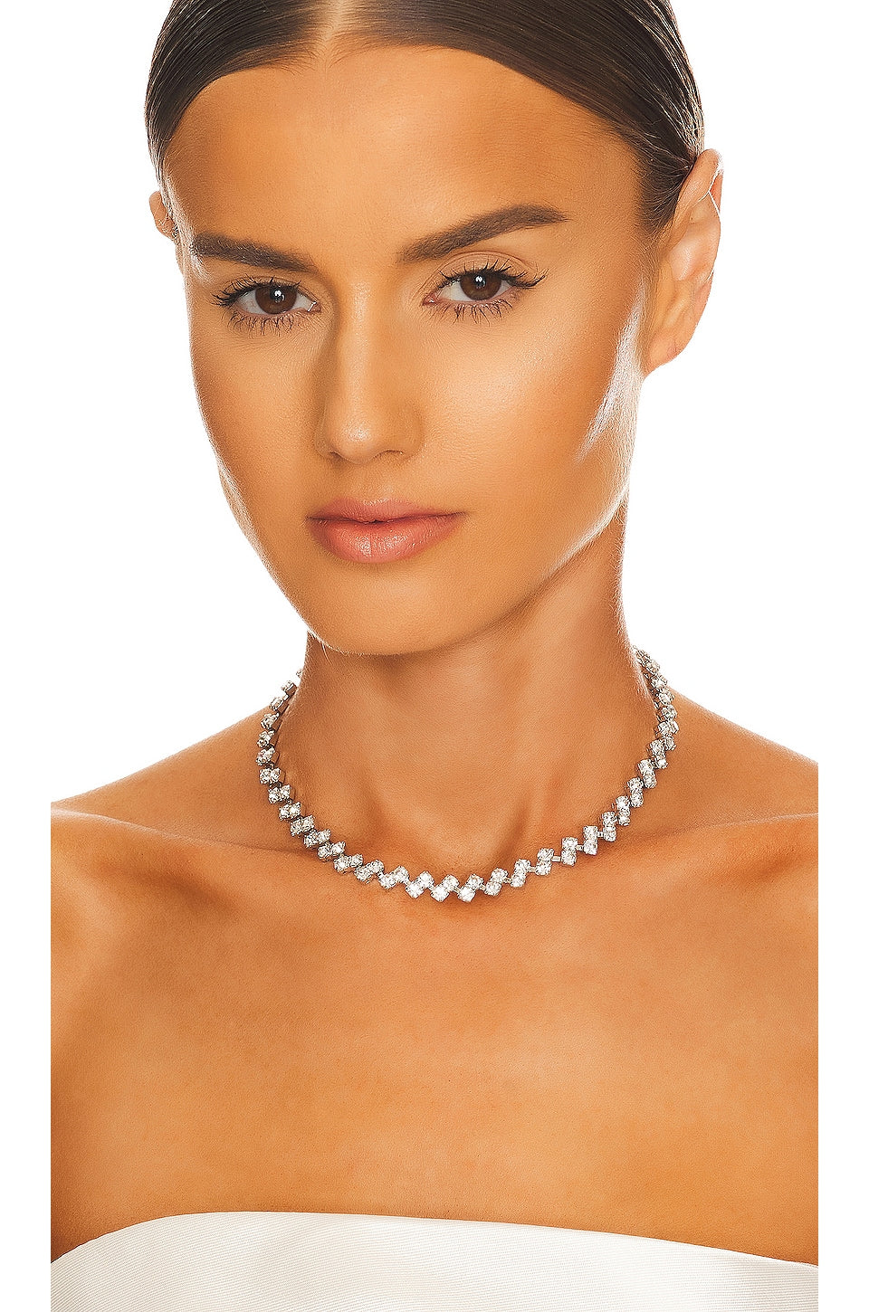 Jennifer Behr Minna Necklace in Crystal