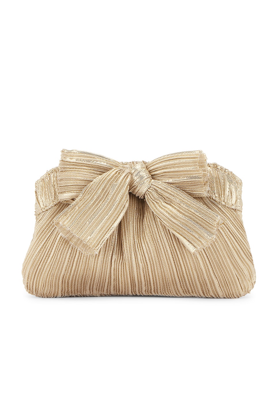 Loeffler Randall Rochelle Clutch in Gold