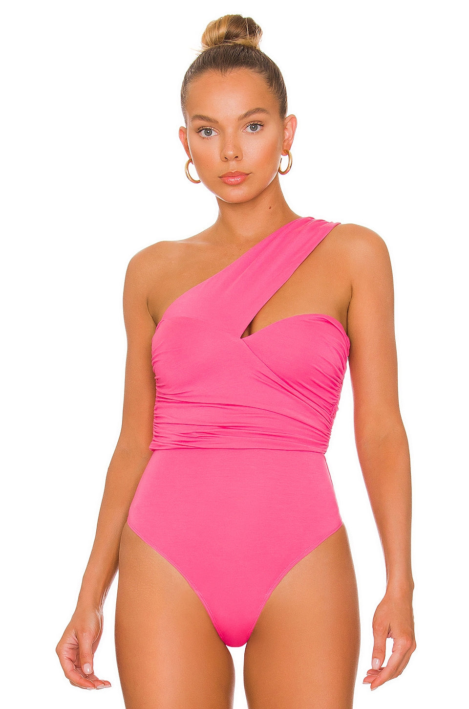 Lovers and Friends Liv Bodysuit in Hot Pink Size X-Small