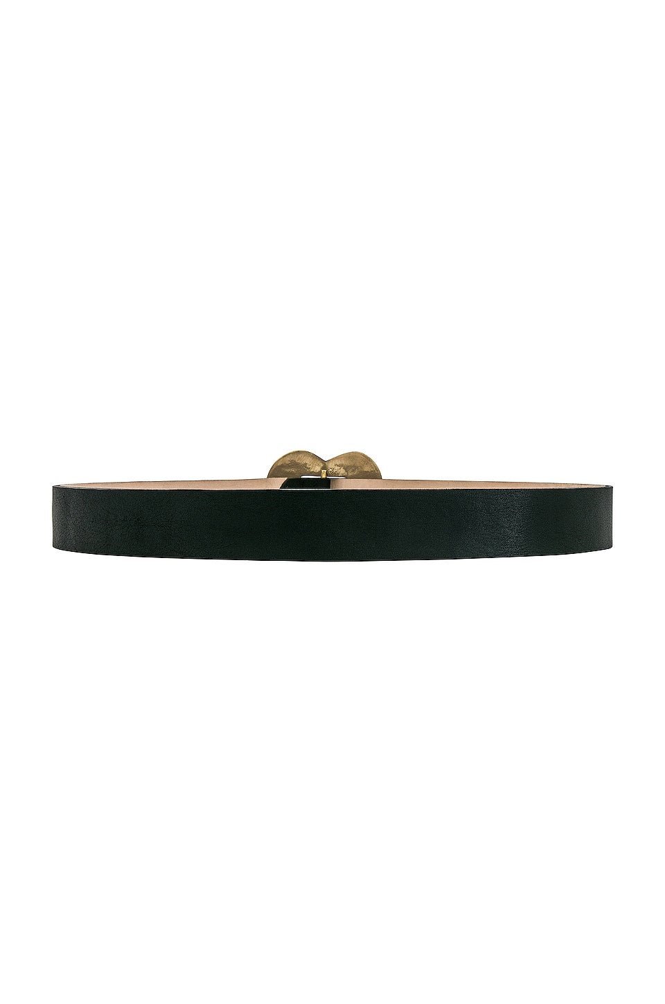 Streets Ahead Heart Belt in Black & Brass Size Small