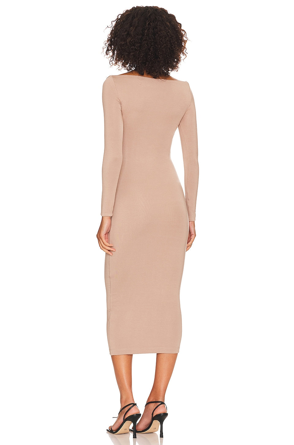 SER.O.YA Irene Dress in Dark Beige SIZE SMALL