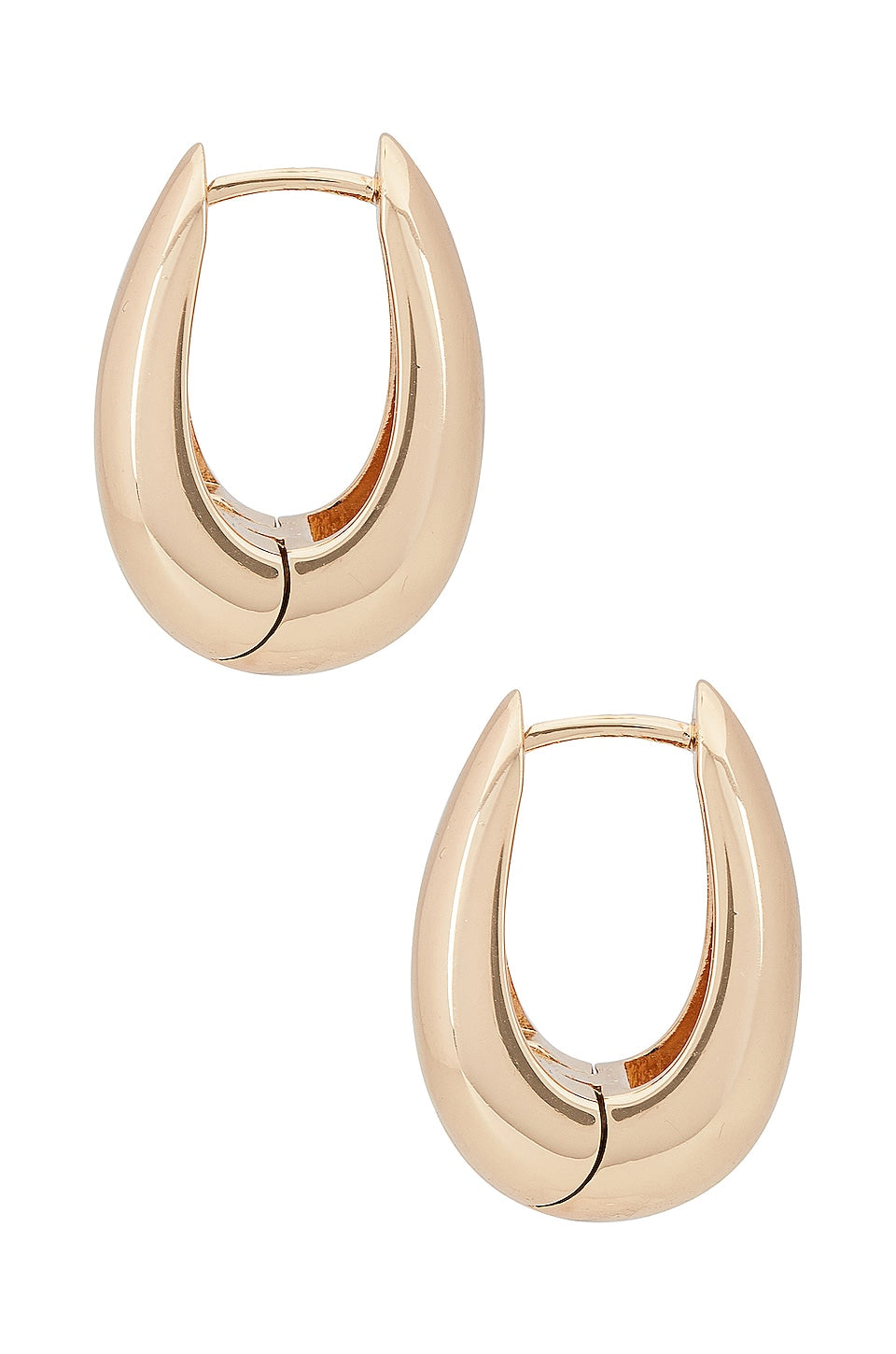 SHASHI Odyssey Hoop Earrings in Gold Size All