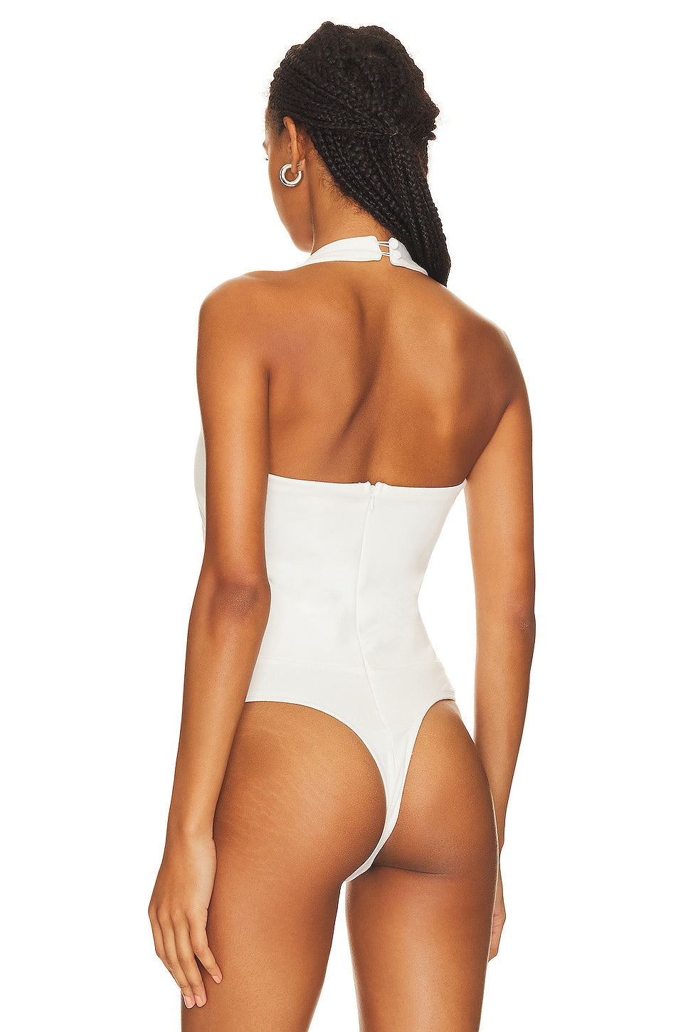 superdown Reece Halter Bodysuit in White Size X-Small