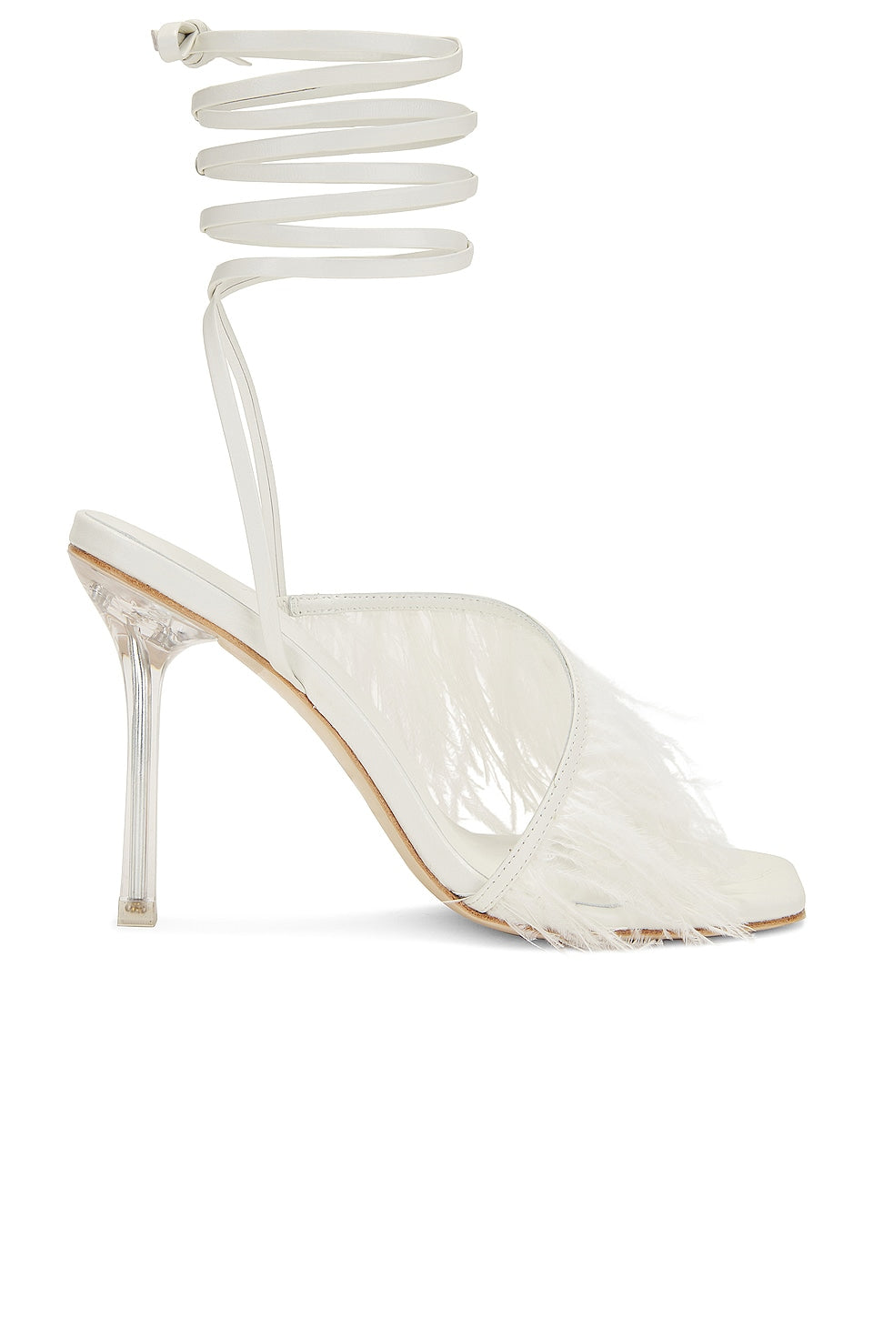 Camila Coelho Minka Heel in White SIZE 8