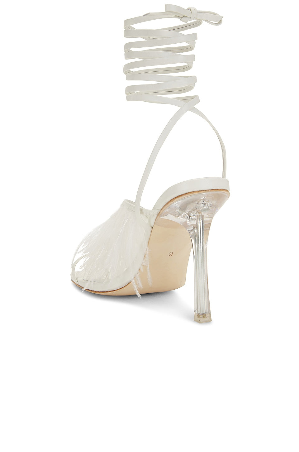 Camila Coelho Minka Heel in White SIZE 8