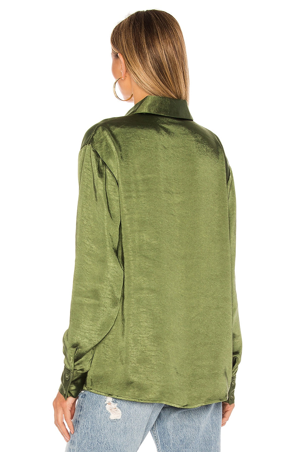 LOVERS AND FRIENDS Salina Top In Olive Green SIZE SMALL