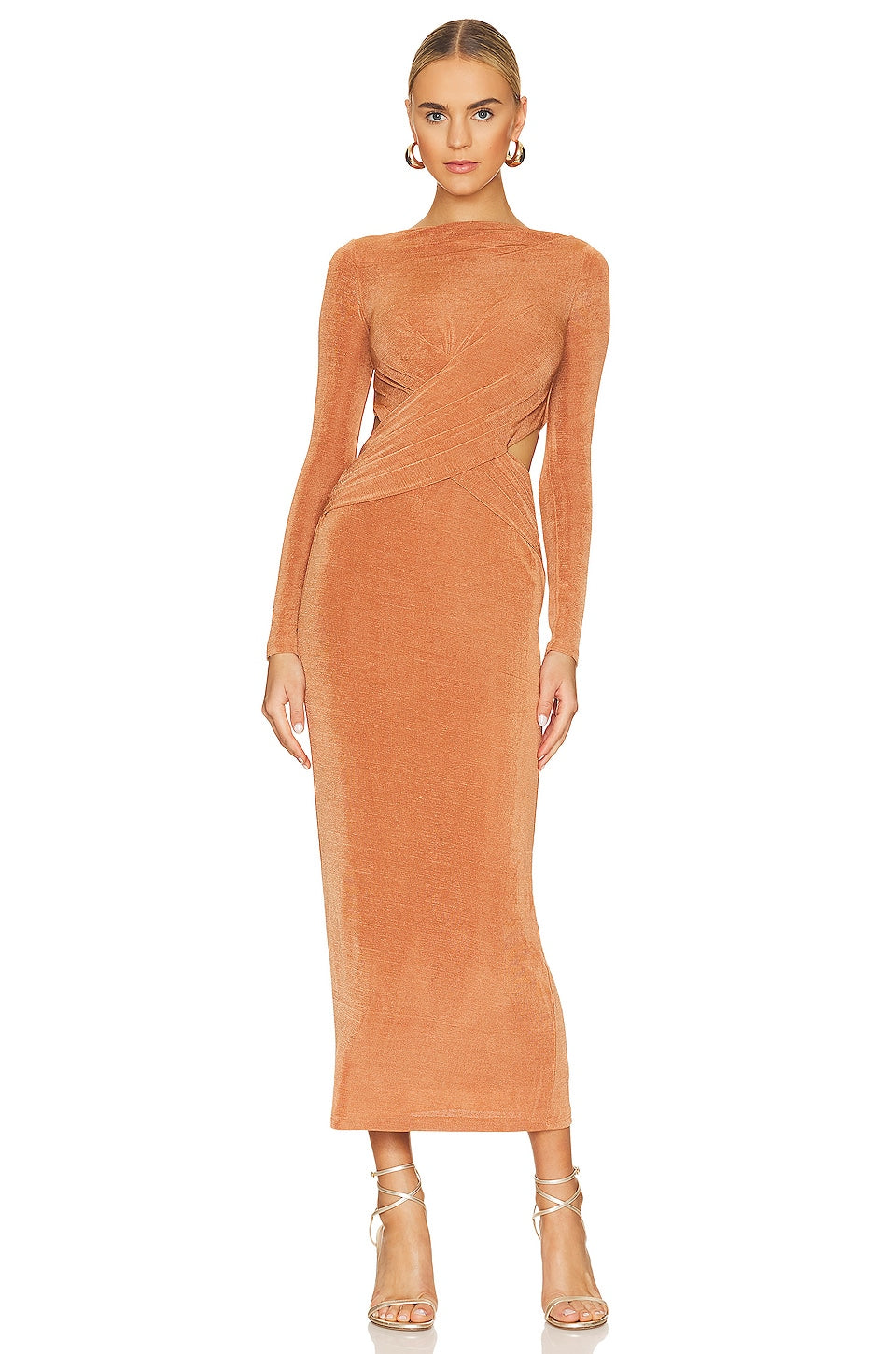 Significant Other Rosie Dress in Caramel SIZE SMALL